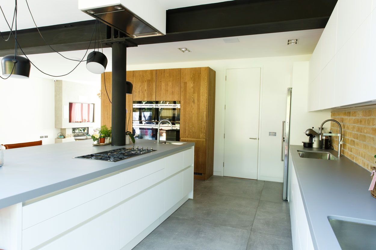 Lugano Design kitchen project — galley kitchen